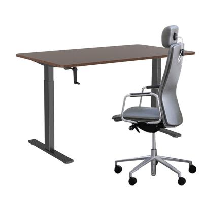 China (Size) 2022 Adjustable Hot Selling Ergonomic Height OEM ODM Crank Adjustable Desk Standing Manual Desk for Home Office for sale