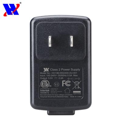 China Mobile Phone/Camera/PDA/MP3 Huaxu 5V 2.4A Charging Mobile Phone USB Charger 5V 2A USB Power Adapter PC Material For Smart Phone With US Plug for sale