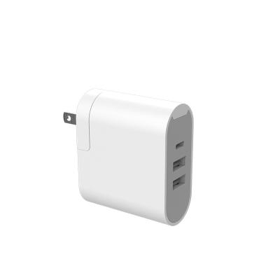 China Mobile Phone Tablet Charge Fast Charging Promotional USB Mobile Phone Charger 32W SAA C-TICK RCM CE Rohs Plug Multi Left Wall Charger Travel Plug for sale