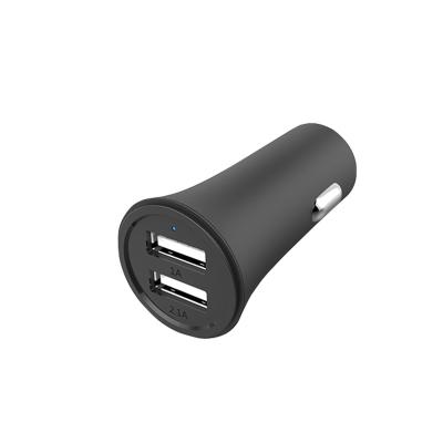 China Small Size Mobile Phone/Ipad/Camera/PDA/MP3 5V 2.4A 3.4A Dual USB Car Chargers Are Available In Multiple Colors for sale