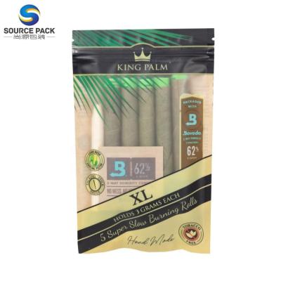 China Manufacturer empty mylar bags moisture proof foil bags tobacco leaf natural cigar packaging bags for sale