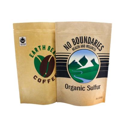 China Custom Printing Biodegradable Pla Coffee Packaging Pouch Holder Pouch Compostable Biodegradable Wrapping Paper for sale