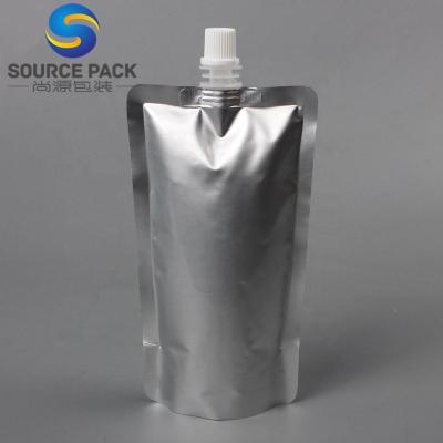 China Safety Stand Up Spout Pouch Gasoline Tote Bag No Leakage Aluminum Foil Spout Pouch for sale