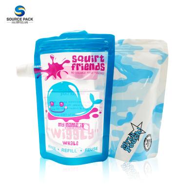 China Recyclable Food Grade Laminated Liquid Juice Packaging Pouch With Spout for sale