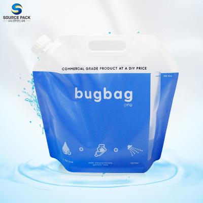 China 1L 3L 5L Recyclable Storage Drinks Bag Spout Pouch Foldable Outdoor Plastic Bag for sale