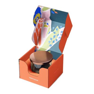 China Handmade Customized Printed Economical Candle Post Box Empty Candle Mailing Boxes For Candle Packiging for sale