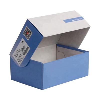 China Recyclable Custom Paper Foldable Cardboard Shoe Box Sandals Packaging Box for sale