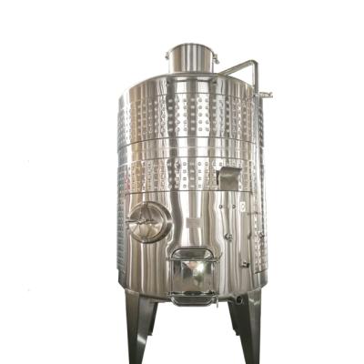 China With Pump-over System Press Cap Automatically When Fermentation Making Sale Pump-over Wine Fermenter Stainless Steel Water Tank Plate 304 For Red Wine Fermentation for sale