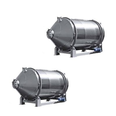 China Horizontal cylindrical shell; Automatic Fermentation Wine System Waste Tank Stainless Steel Rotary Wine Fermenter For Wineries for sale