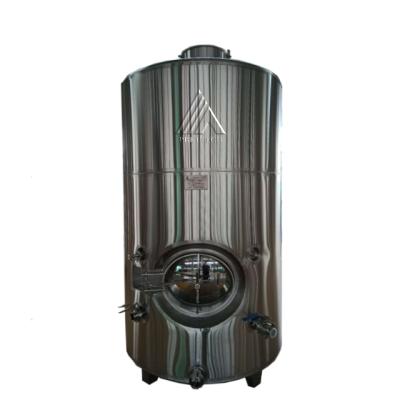 China Insulation; Cylindrical shell; Manhole Factory Stabilization Tank 40000L Top Round Stainless Steel Cold Tank For Wine Storaging for sale