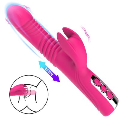 China 5 Frequency Coming Mode New 5 Frequency Modes Telescopic Tongue Licking Rotating Vibrator Sex Machine For Couples for sale