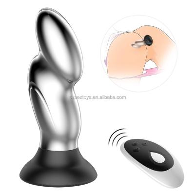 China New Design Wireless Remote Control Prostate Massager 10 Frequency Modes Butt Plug Anal Sex Toys For Men for sale