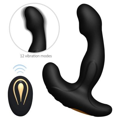 China Haecbick Prostate Massager 12 Vibration Modes Butt Plug Wireless Remote Control Anal Vibrator For Men for sale