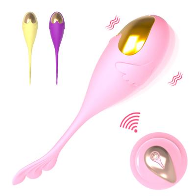 China Portable Dildo Vibrator 10 Modes Wireless Remote Control Vibration Love Eggs G Spot Vibrator Wireless Remote Control Jumping G Spot Vibrator For Women for sale