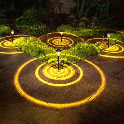 China Colorful Ground Garden LED Lawn RGBW Garden Yard Projection Light Outdoor Landscape Light Ground Lamp For Street Pathway Decorate for sale