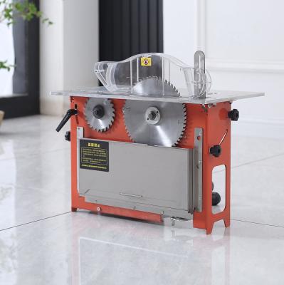 China S-001 Manual Horizontal Lifting Saw Core Dustproof Double Saw Head For Portable Folding Table Panel Saw for sale