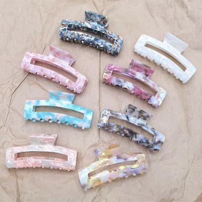 China ladies hair decoration strawberry bear cartoon hair claw square rose comb hair claw clips ivory black luxory fabric for sale