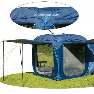 China Large capacity 3-4 large capacity quick open high quality outdoor waterproof Anti-mosquito extension car camping tent rear camping tent for sale