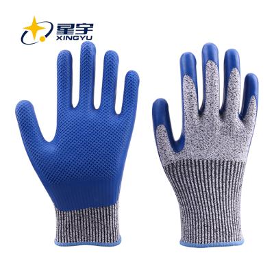 China Xingyu Premium Working Gloves Anti Smash Importers Coated Work Gloves HPPE Work Glove for sale