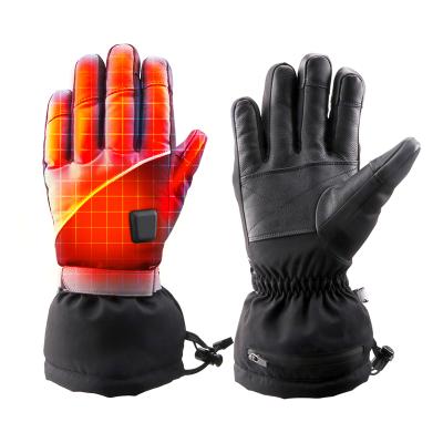 China Winter Work Sport Slip Resistant Garden Bike Cold Resistant Electric Battery Motorcycle Heat Industrial Gloves Touch Screen For Man Rechargeable for sale