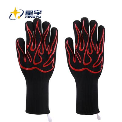 China Xingyu Minimalist BBQ Gloves Heat Resistant Gloves Heat Resistant Gloves for sale