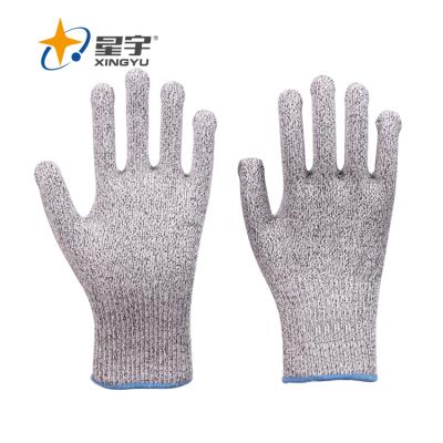 China Xingyu Safety Factory Price Cotton Hand Operating Gloves Whole Cut Design Resistance Gloves Cotton Safety New Manufacturer for sale