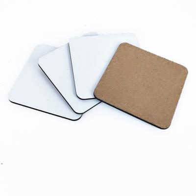 China 95X95mm Sustainable Factory Outlet Customized Printing Wooden Blank Sublimation MDF Coaster for sale