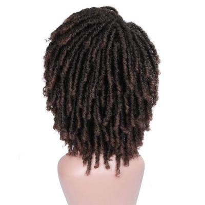 China Manufacturer Synthetic Hair Braid Wigs Supplier For Women Heat Resistant Synthetic Dreadlock Hair Wigs For Color Women Wig Packaging for sale