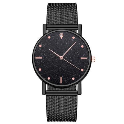 China Fashionable Power Reserve Fancy Women Dress Stainless Steel Band Quartz Wristwatch Analog Ladies Fashion Watches Cheap for sale