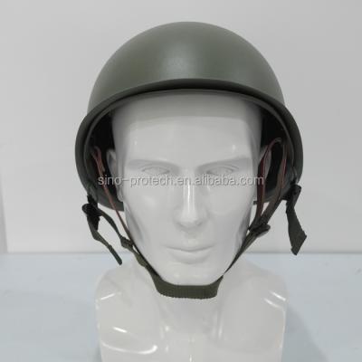 China Double Layer M1 German Light Steel Military Army Green Plastic Helmets for sale