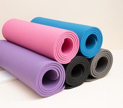 China Customized Logo Non-slip Yoga Exercise High Quality Rubber Yoga Mat for sale