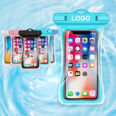 China Waterproof 2022 tpu airbag mobile phone pouch universal outdoor swimming waterproof floating dry bag with logo for sale