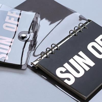 China RITA pvc diary planner cover undated nigger cuaderno binder a5 a6 flexible notebook 6 ring binder clear cover for sale