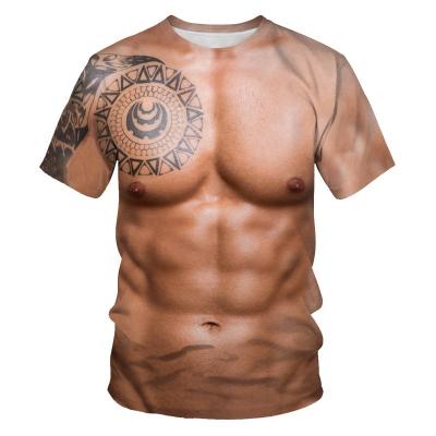 China Cheap bulk Anti-wrinkle moq low spandex oversized full custom design clothing men's short sleeve muscle fitted low moq t-shirt for sale