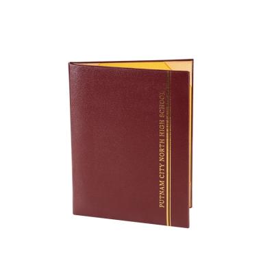 China Office Certificate Holder Degree Diploma A4 Folders Paper Custom PU Leather for sale