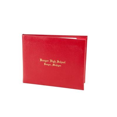 China Custom Leather Office A4 PU Certificate Holder Degree Diploma Paper Folders for sale