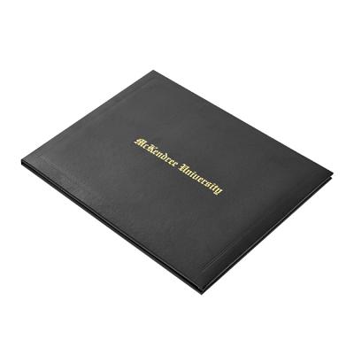 China Eco - Friendly Customize Diploma Cover Folder Cover Certificate Holders With Logo for sale