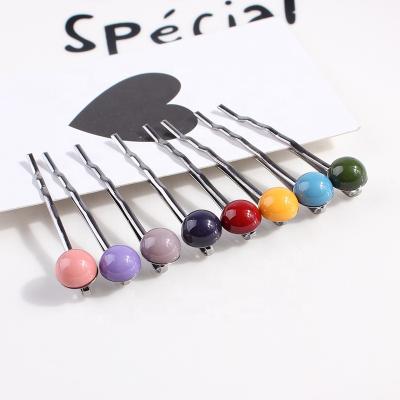 China Fashionable sweetwoo pearl barrettes hairpin women korean cute hair clips for girls headdress for sale