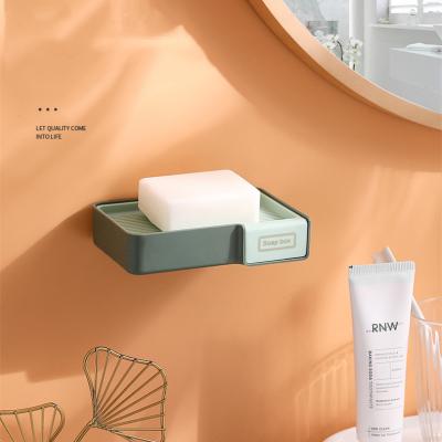 China Modern Wall Mounted Kitchen Soap Container Bathroom Soap Box With Hook Keep Dry Soap Dispenser for sale