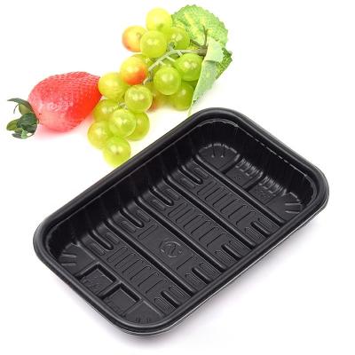 China Biodegradable PLA Food Disposable Dish Trays Fruits and Vegetables Fresh Meat Plastic Dish for sale