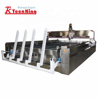 China Hotels 3 Axis Water Jet Cutter Machine With Material Loading System for sale