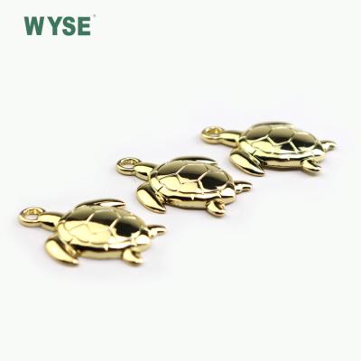 China Custom Decorative Metal Zipper Puller Turtle Shape Gold Zipper Pulls Nickel Free for sale