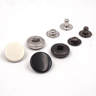 China wholesale nickel free jeans button metal logo color fastner to snap custom buttons for clothes for sale