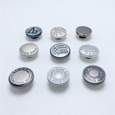 Chine Viable 17mm Customized Brass Suspenders Buttons High Quality Designer Coat Buttons Metal Buttons For Jeans à vendre