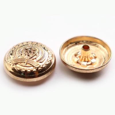 China Custom Viable Gold Brass Spring Fashion Snap Button With 484# Underparts For Garment Accessories for sale