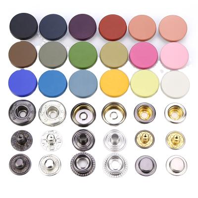 China Nickel Free Manufacturers Wholesale Colored Coat Cotton-Padded Snap Jacket Buttons For Clothes for sale