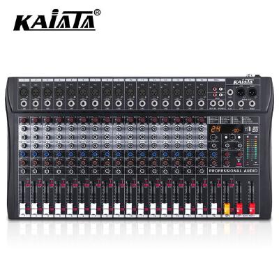 China KAIKA RX16 -1 professional 16 channel audio signal processor multifunction digital built-in DPS effect processor DJ bar conference room audio mixer. for sale