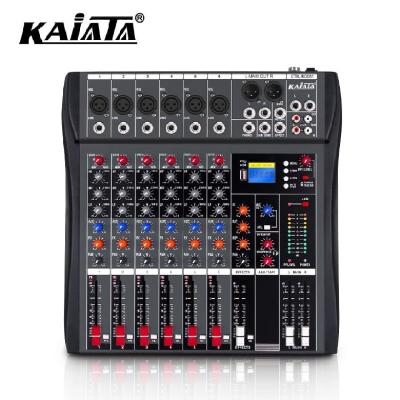 China KAIKA CT6-2 6 Channel Power Mixer Power Amplifier Family Multifunction Performance KTV Stage Audio Private Sound Mixing Console KAIKA CT6-2 6 for sale