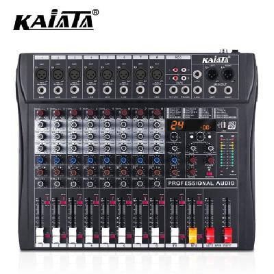 China KAIKA RX8-2 Multifunctional Professional 8 Channel Digital Stage Controller KTV DJ Effector Audio Mixer for sale