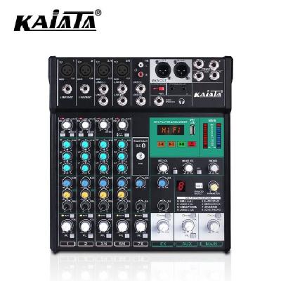 China KAIKA AR-8-1 new multifunction digital conference room stage digital mp3 console DJ audio mixer for sale